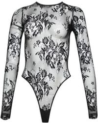 Wardrobe NYC - Evening Lace Bodysuit - Lyst