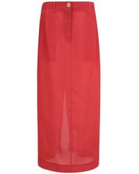KHAITE - Sheer Skirt - Lyst