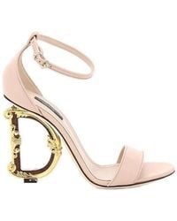 Dolce & Gabbana - Baroque Dg Heel Sandals - Lyst