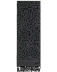 Lanvin - Logo Tassel Scarf - Lyst
