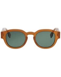 Fendi - Eyewear Round Frame Sunglasses - Lyst