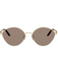 Fendi - Eyewear	Oval Frame Sunglasses - Lyst