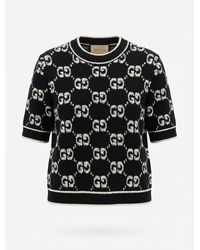 Gucci - Gg Wool Bouclé Jacquard Top - Lyst