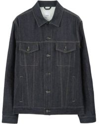 Burberry - Logo-Patch Denim Jacket - Lyst