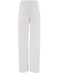 Ferragamo - Rope Wide-Legged Casual Trousers - Lyst