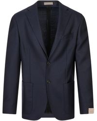 Corneliani - Single-Breasted Notch-Lapel Blazer - Lyst