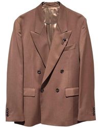 Lardini - Double-Breasted Peak-Lapel Blazer - Lyst