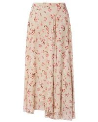 Isabel Marant - Isabel Marant Étoile Draped Floral Skirt - Lyst