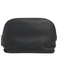 The Row - Agnes Grain Leather Pouch - Lyst