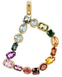 Dolce & Gabbana - 18Kt D Letter Gemstone Pendant - Lyst