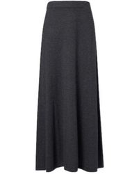 Lisa Yang - Adrienne Cotton And Cashmere Midi Skirt - Lyst