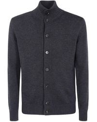 Zanone - Button-Up High Neck Cardigan - Lyst
