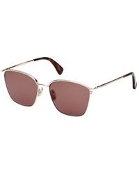 Max Mara - Square Frame Sunglasses - Lyst