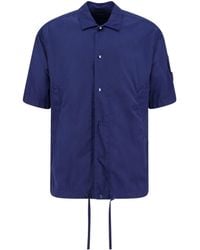 C.P. Company - Logo Plaque Short-Sleeved Shirt - Lyst