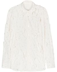 Post Archive Faction PAF - Cut-Out Detail Long-Sleeve Shirt - Lyst