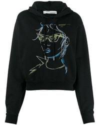 Off-White c/o Virgil Abloh - Logo Character Printed Hooded Hoodie - Lyst