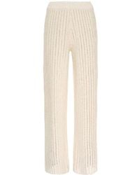 Fabiana Filippi - Straight-Leg Ribbed Trousers - Lyst