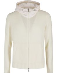 Gran Sasso - Hooded Zip-Up Knitwear - Lyst