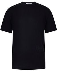 Fendi - Loose-Fit Crew Neck Short-Sleeve T-Shirt - Lyst