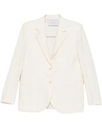 Harris Wharf London - Shoulder Pads Crinkle Travel Blazer - Lyst