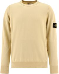 Stone Island - Compass Patch Crewneck Knitted Jumper - Lyst