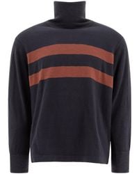 Ralph Lauren - Ralph By Double Striped Turtleneck Jumper - Lyst