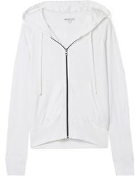 James Perse - Zipped Drawstring Hoodie - Lyst