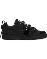 Dolce & Gabbana - Portofino Logo Printed Sneakers - Lyst