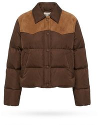 Miu Miu - Two-Toned Blouson Down Jacket - Lyst