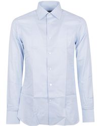 ZEGNA - Micro-Patterned Long-Sleeve Shirt - Lyst