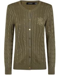 Ralph Lauren - Lauren Cable-Knit Cardigan - Lyst