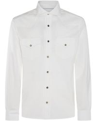 Brunello Cucinelli - Long-Sleeved Button-Up Shirt - Lyst