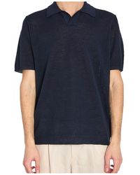 Roberto Collina - Piqué Linen Polo Shirt - Lyst