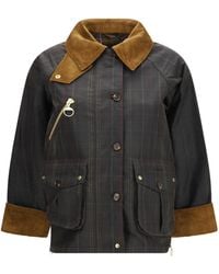Barbour - Marena Check Waxed Jacket - Lyst