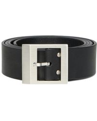 Rick Owens - Square-Buckle Leather Belt - Lyst