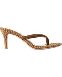 Gianvito Rossi - Round-Headed High-Heeled Sandals - Lyst