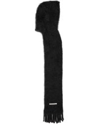 Acne Studios - Hooded Wool Knitted Scarf - Lyst
