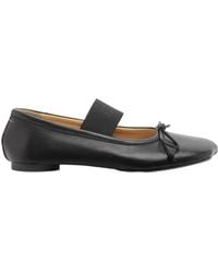 MM6 by Maison Margiela - Anatomic Numbers-Motif Bow-Detailed Ballerinas - Lyst