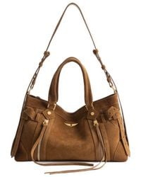 Zadig & Voltaire - Madison Mini Suede Bag - Lyst