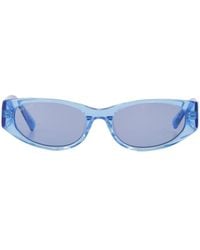 BY FAR - Logo Sunglasses - Lyst