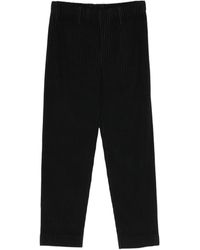 Homme Plissé Issey Miyake - Homme Plissé Issey Miyake Pleated Straight Leg Trousers - Lyst