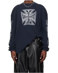 Vetements - Crew Neck Long-Sleeved T-Shirt - Lyst