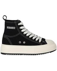 DSquared² - Platform-Sole High-Top Sneakers - Lyst