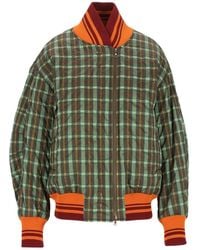 Dries Van Noten - Oversized Seersucker Bomber Jacket - Lyst