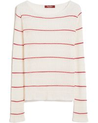 Max Mara - Studio Stepdone Striped Knitted Sweater - Lyst
