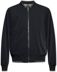 Paul Smith - Ps Paul Smith Zip-Up Logo Patch Bomber Jacket - Lyst
