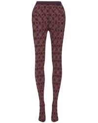 Marine Serre - Moonogram Mesh Flock Tights - Lyst