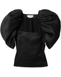 Gabriela Hearst - Puff Sleeve Top - Lyst