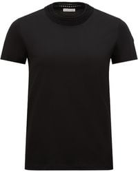 Moncler - Crochet Accent T-Shirt - Lyst