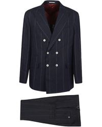 Brunello Cucinelli - Pinstriped Suit - Lyst